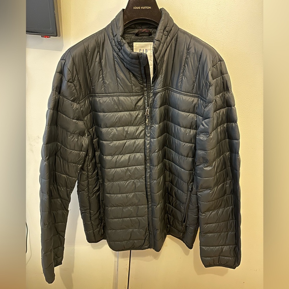 Gap Cold Control Lightweight Black Jacket Packable - image 2